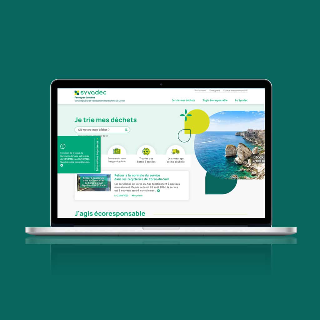 SYDAVEC sur ordinateur portable