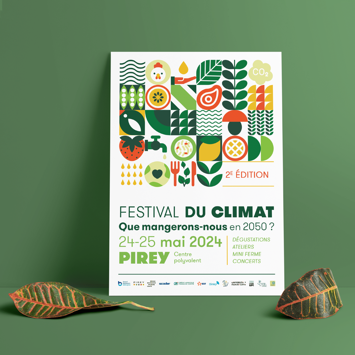 Affiche communication globale festival du climat 2024 Pirey