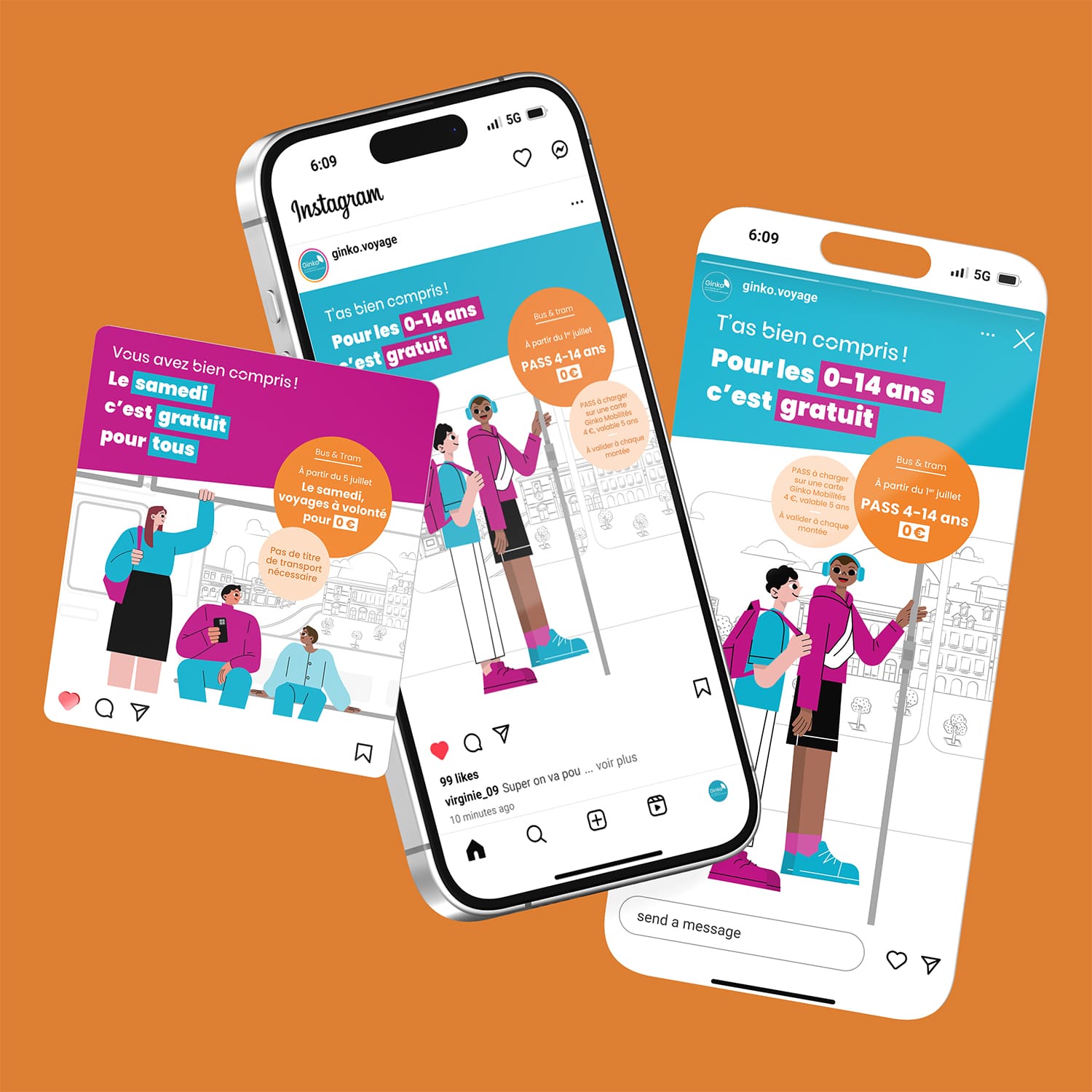 Campagne gratuité réseaux sociaux