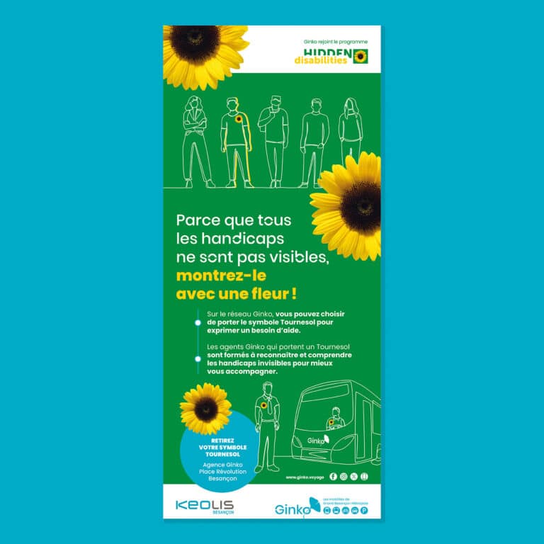 Campagne de communication sunflower cadrobus