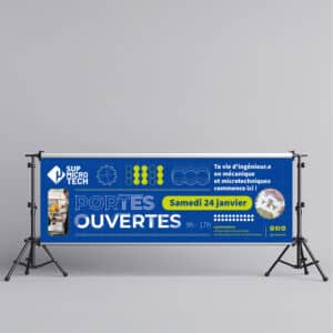 Affiche, bâches et motion design_Bâche