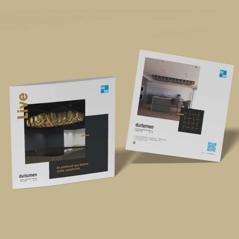 Première et dernière de couvertures de la plaquette LIVE