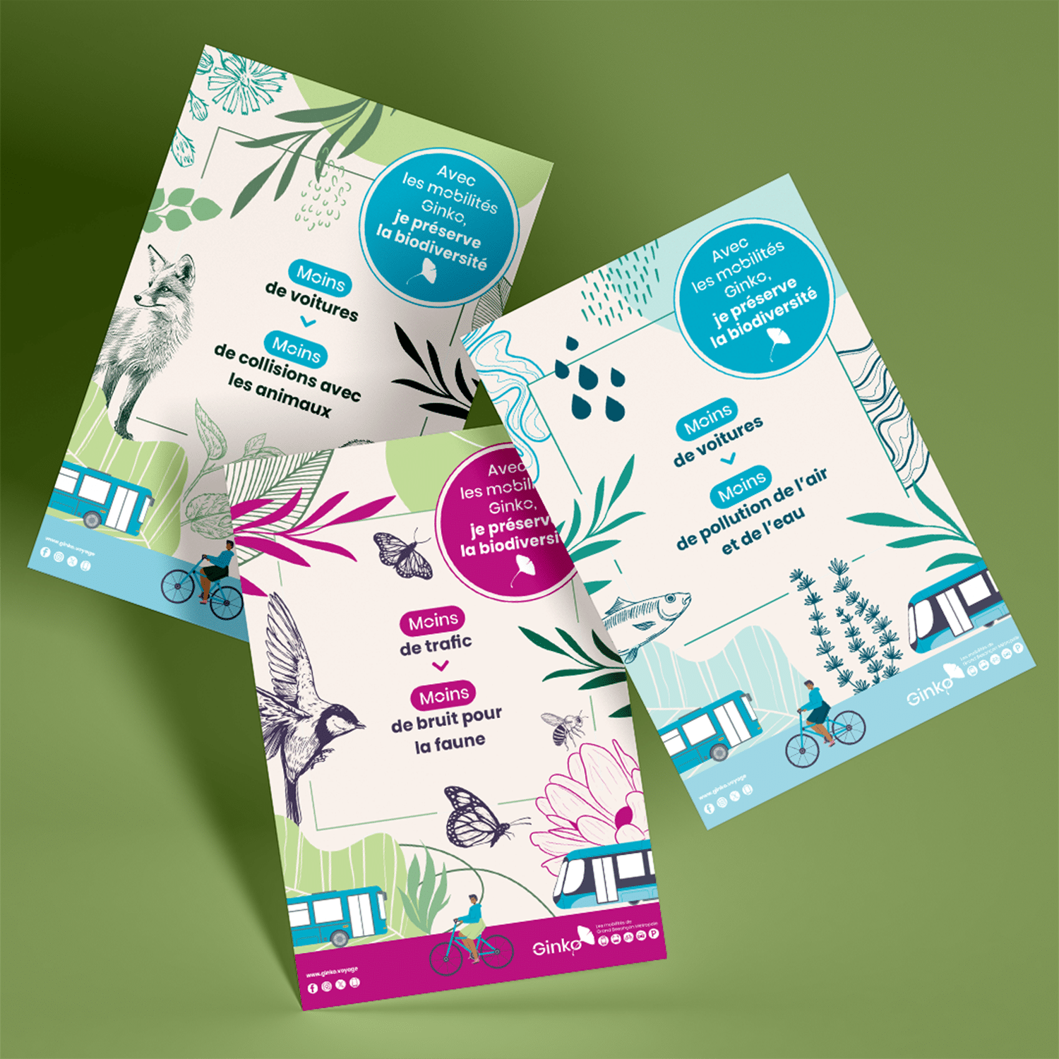 affiche Ginko campagne biodiversité